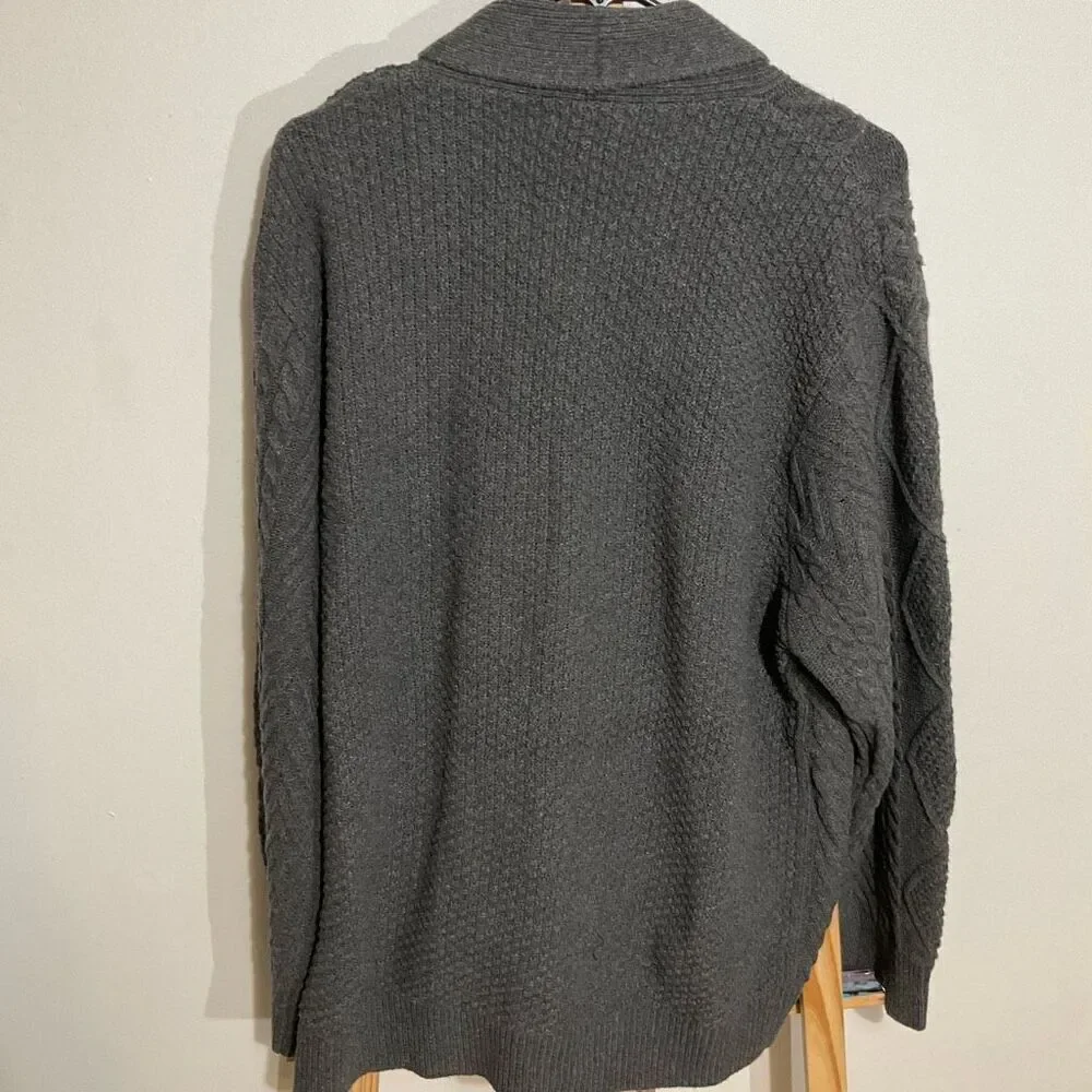 Sweater fall, casual, long sleeve shell collar buttons down cableknit cardigan s